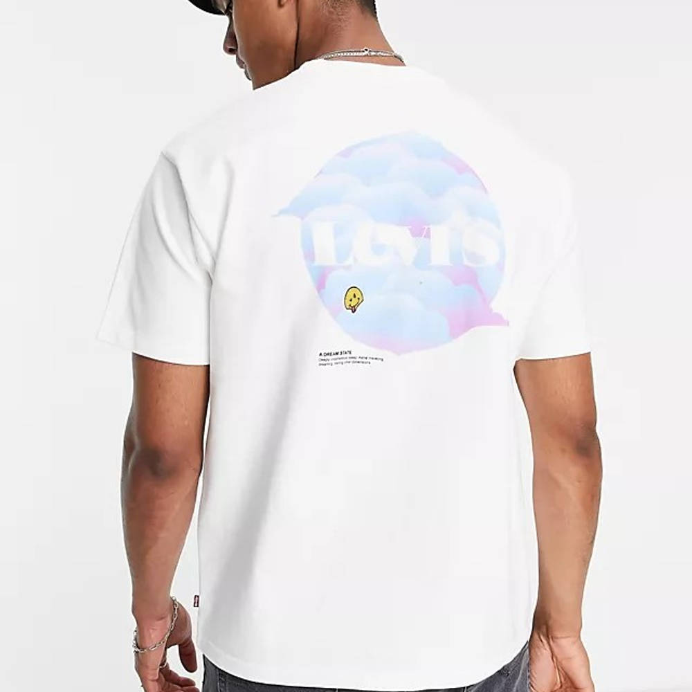 Levi's Dream State Circle Back Print T-Shirt - White | The Sole Supplier