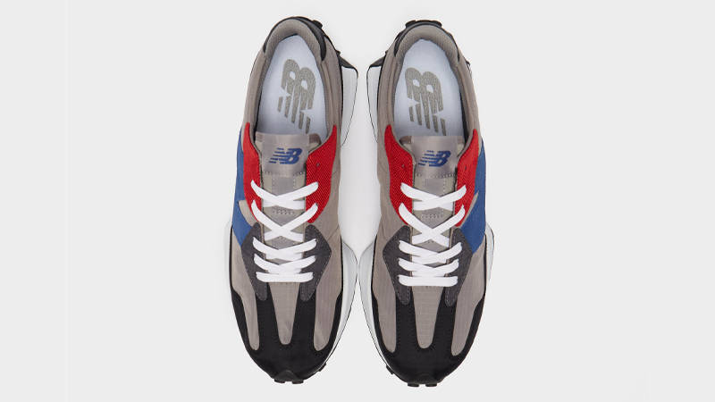 New Balance 327 Grey Red Blue Middle
