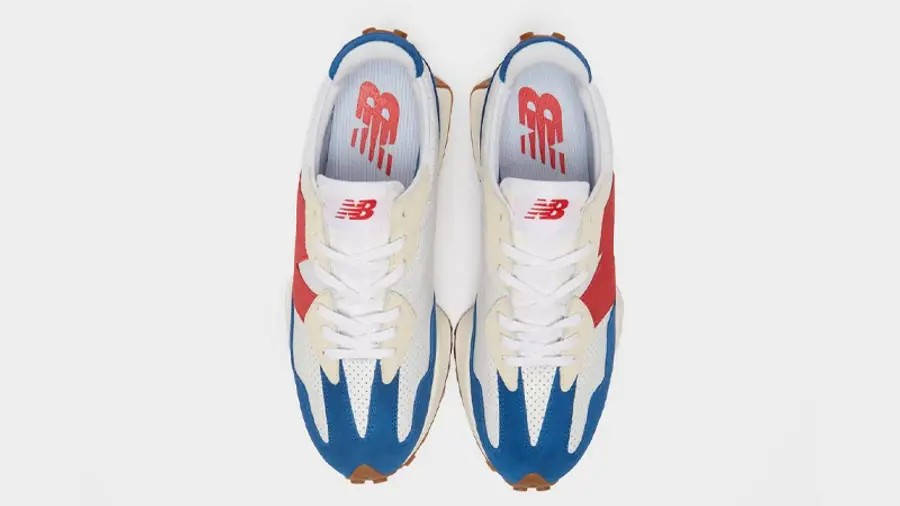 new balance 327 red and blue