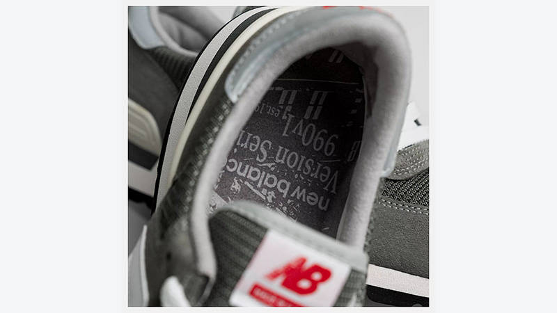 New Balance 990V1 Grey Red MR990V1 insole