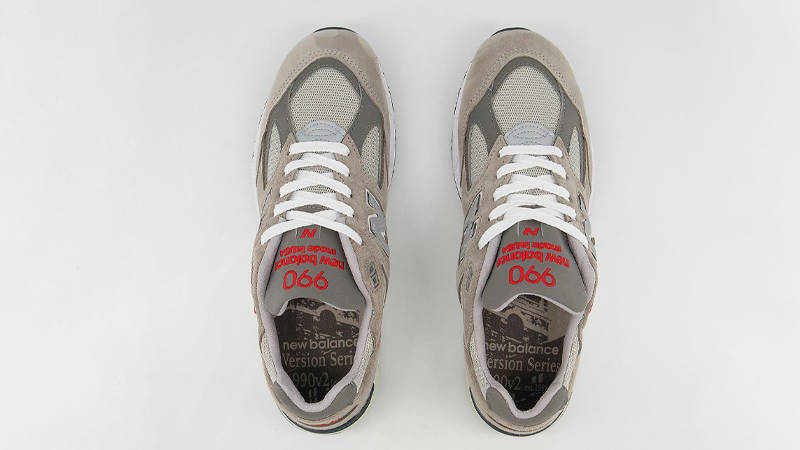 New Balance 990V2 Grey Red Middle