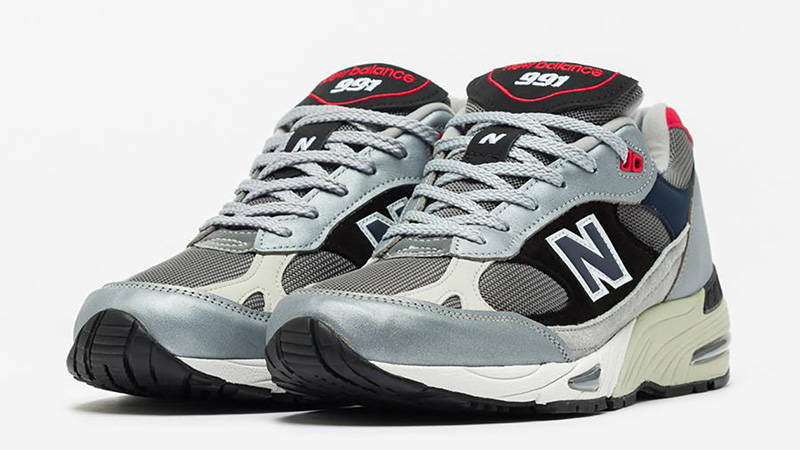 New Balance 991 Silver Multi M991SKR front