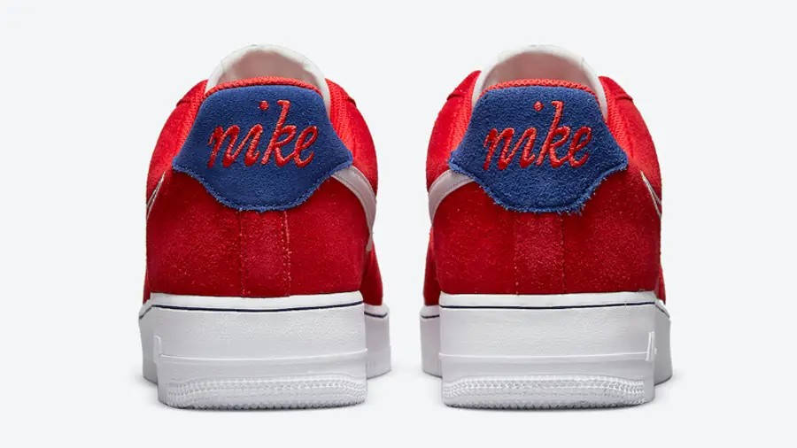 Red and blue nike store air force 1 lv8