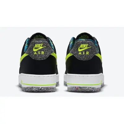 Nike Air Force 1 Black Volt Back