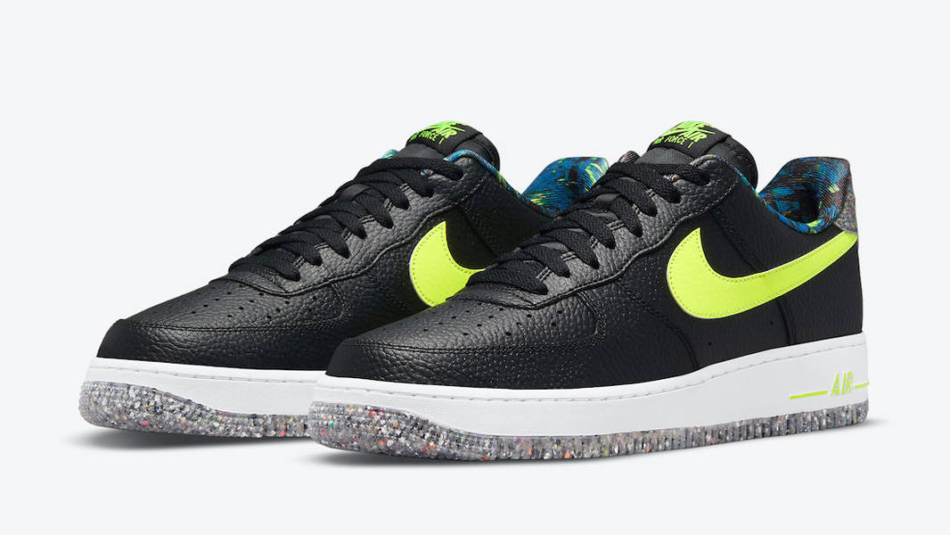 Nike Air Force 1 Black Volt Front
