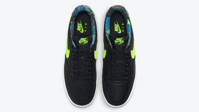 Nike Air Force 1 Black Volt Middle