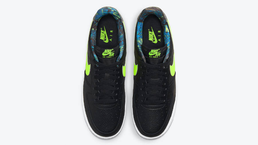 Nike Air Force 1 Black Volt Middle