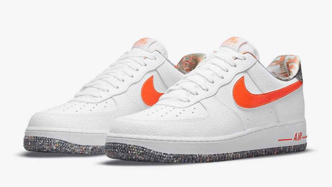 Nike Air Force 1 Crater White Orange Front