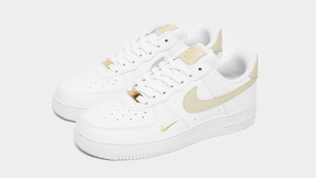 white with gold air force 1