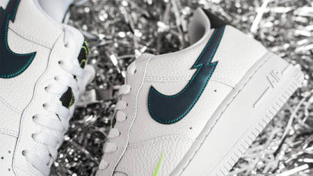Lightning Bolts Flash on the Nike Air Force 1 Low "Aquamarine" Lightning Bolts Flash on the Nike Air Force 1 Low "Aquamarine"