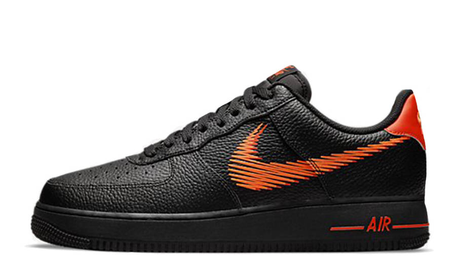 nike orange and black air force