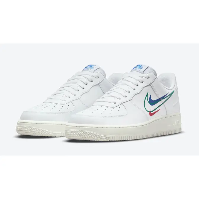 Nike Air Force 1 Low Multi Swoosh White Blue | Where To Buy | DM9096 ...