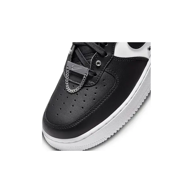 Nike Air Force 1 Low Snap Button Bling White Black Where To Buy DA8571001 The Sole Supplier