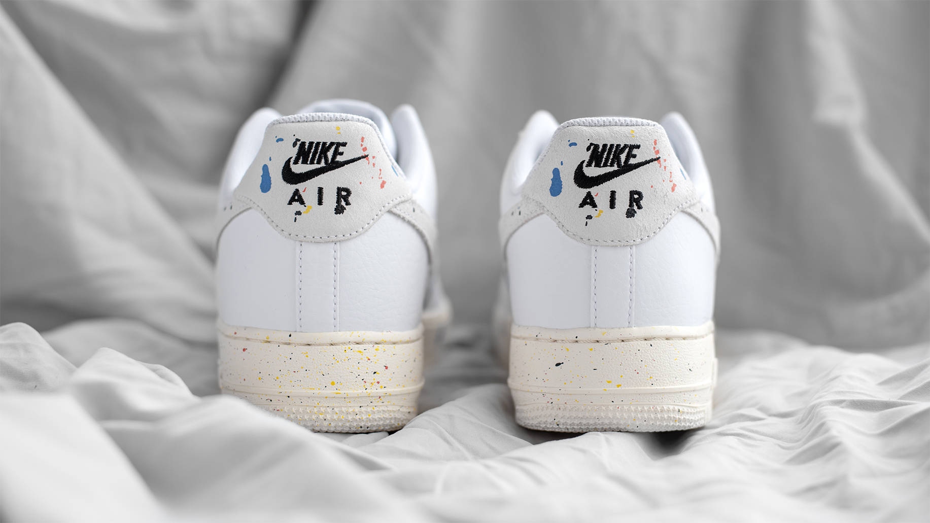air force 1 white paint splatter