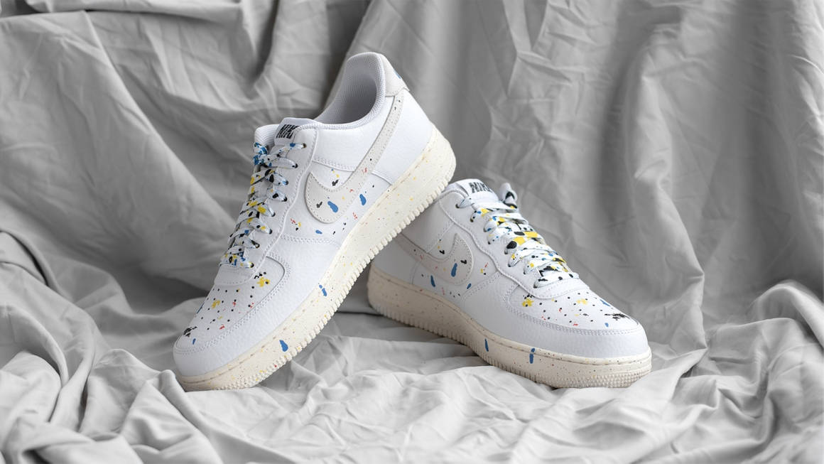air force 1 white paint splatter