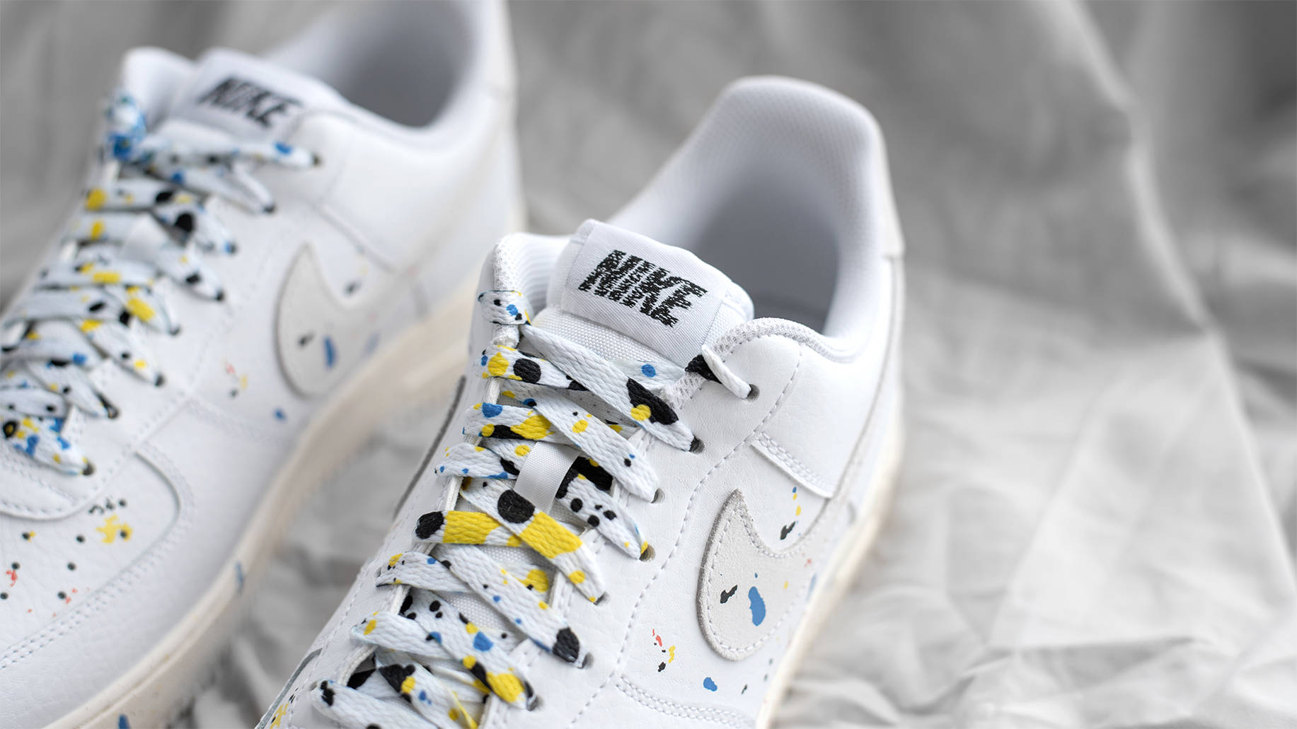 air force 1 white paint splatter