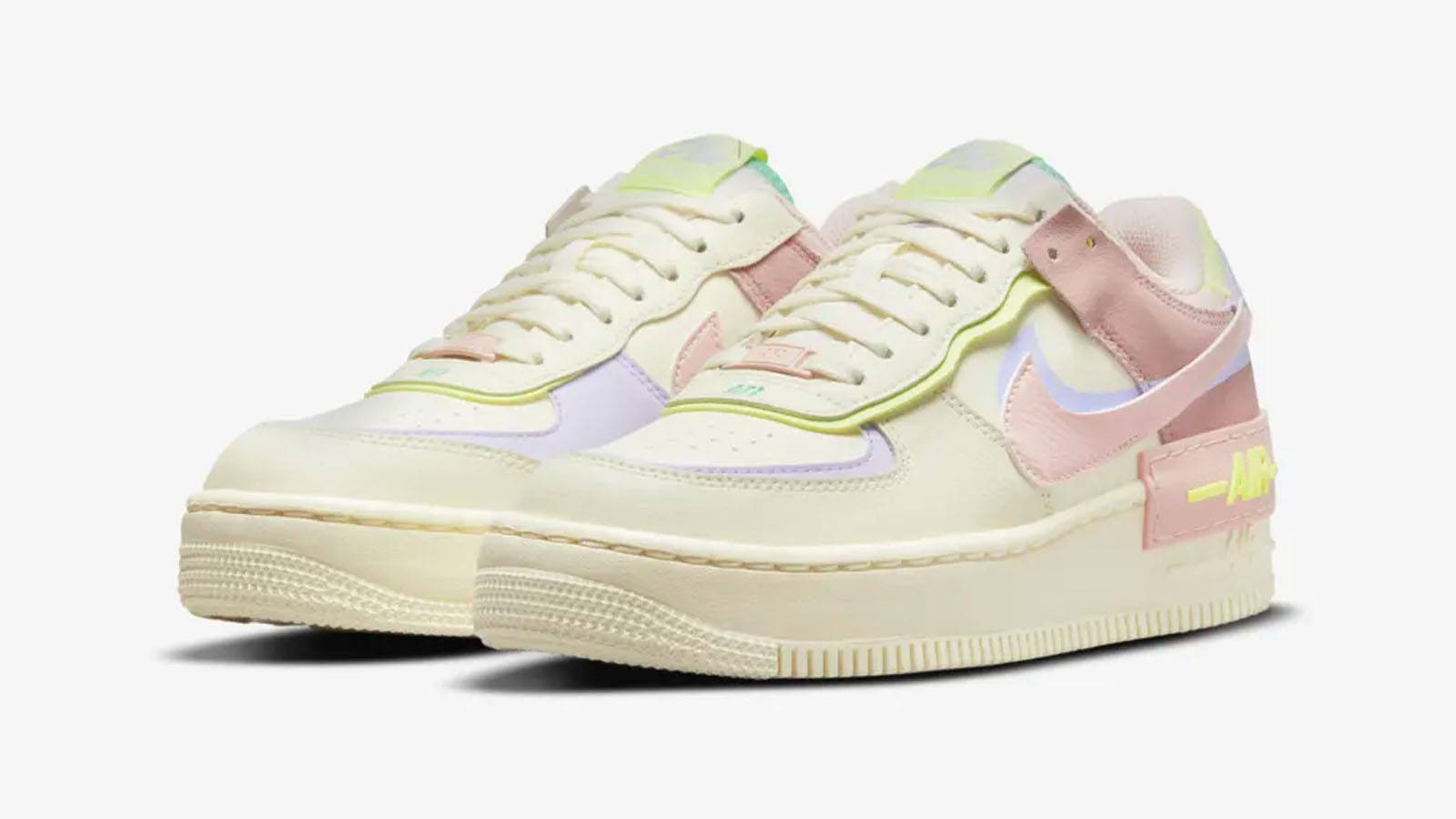 nike air force 1 shadow pair shot in stock