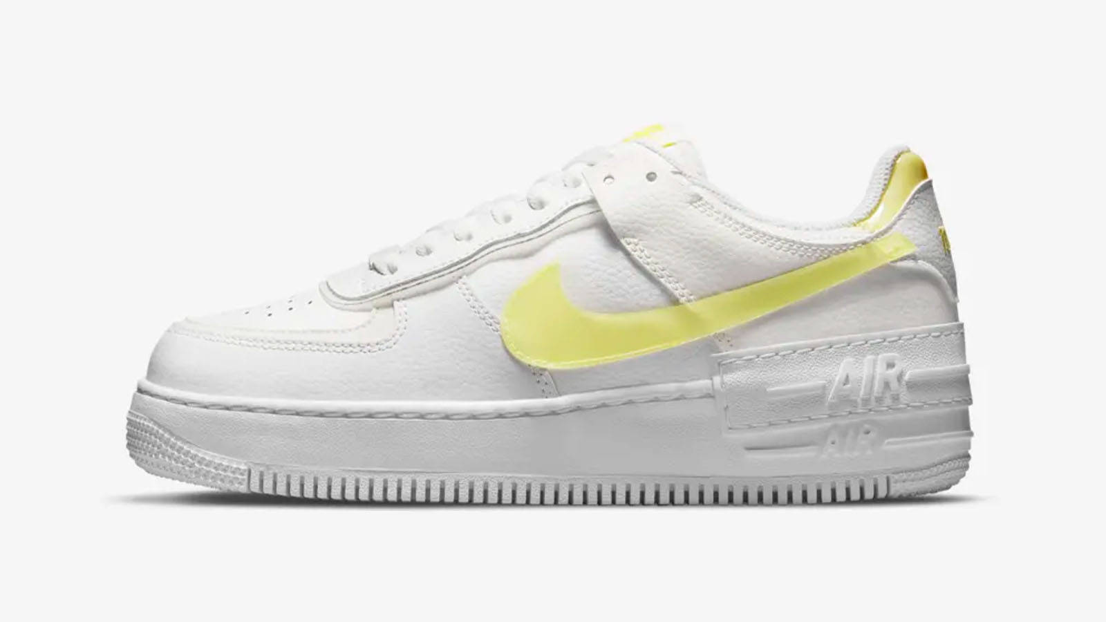 nike air force 1 shadow yellow swoosh af1 listicle