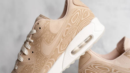 The Nike Air Max 90 "Laser" Carves Detailed Wood Grain Patterns The Nike Air Max 90 "Laser" Carves Detailed Wood Grain Patterns