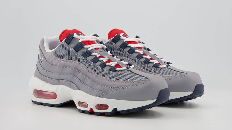Nike Air Max 95 Grey Chile Red Front