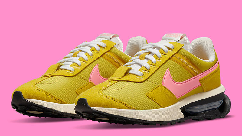 Pink yellow best sale air max