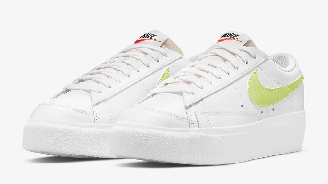 Nike Blazer Low Platform White Lemon Twist