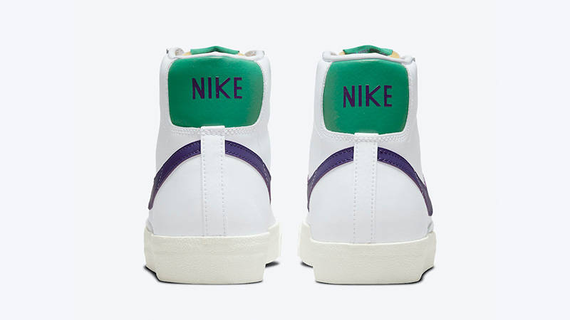 Nike Blazer Mid 77 White Purple Green DO1157-100 back