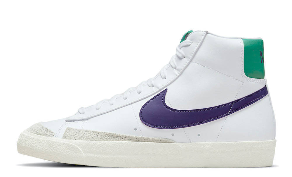 Nike Blazer Mid 77 White Purple Green
