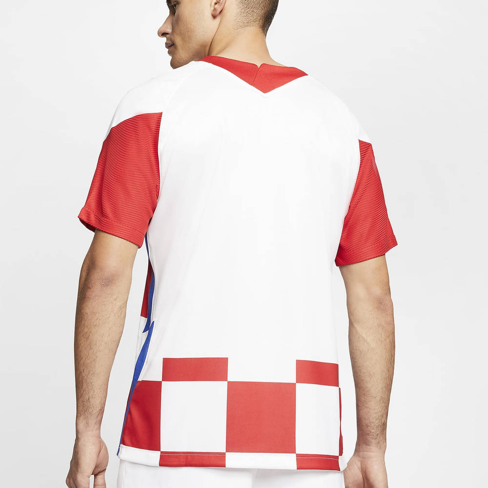 Nike Croatia 2020 Stadium Home Football T-Shirt CD0695-100 Back
