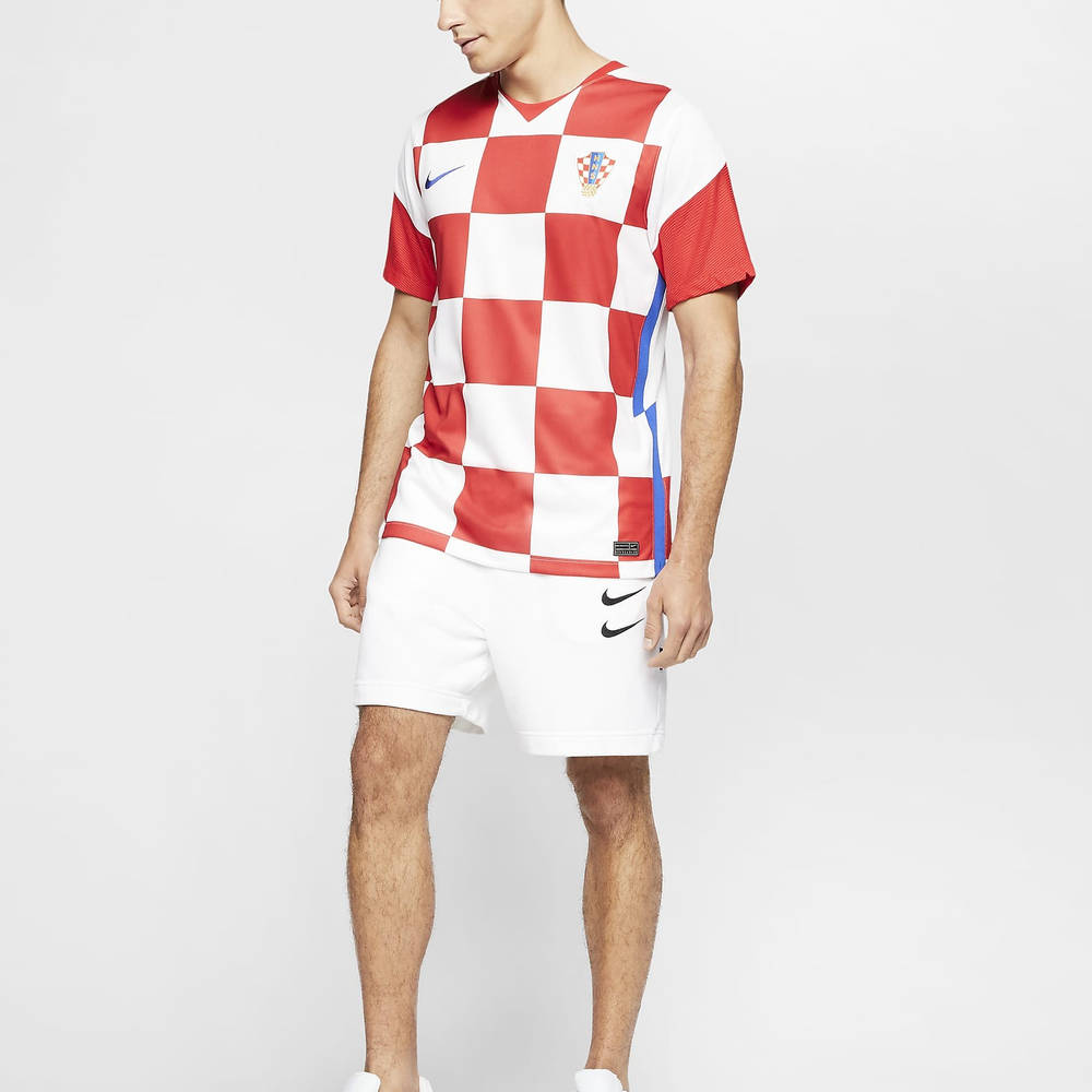 Nike Croatia 2020 Stadium Home Football T-Shirt CD0695-100 Full