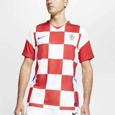 Nike Croatia 2020 Stadium Home Football T-Shirt CD0695-100