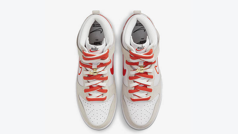 Nike Dunk High First Use Sail Red DH6758-100 middle