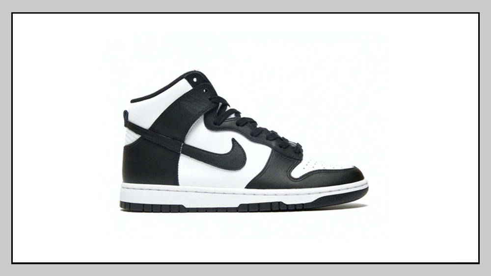 nike dunk high retro black with border