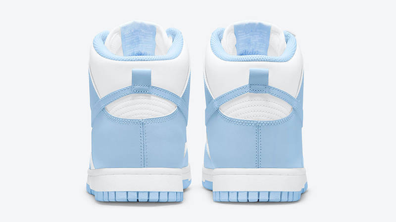 Nike Dunk High White Aluminum Back