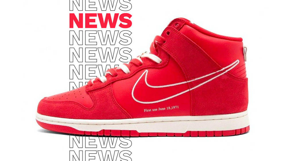 Image via Nike nike dunk hugh first use red