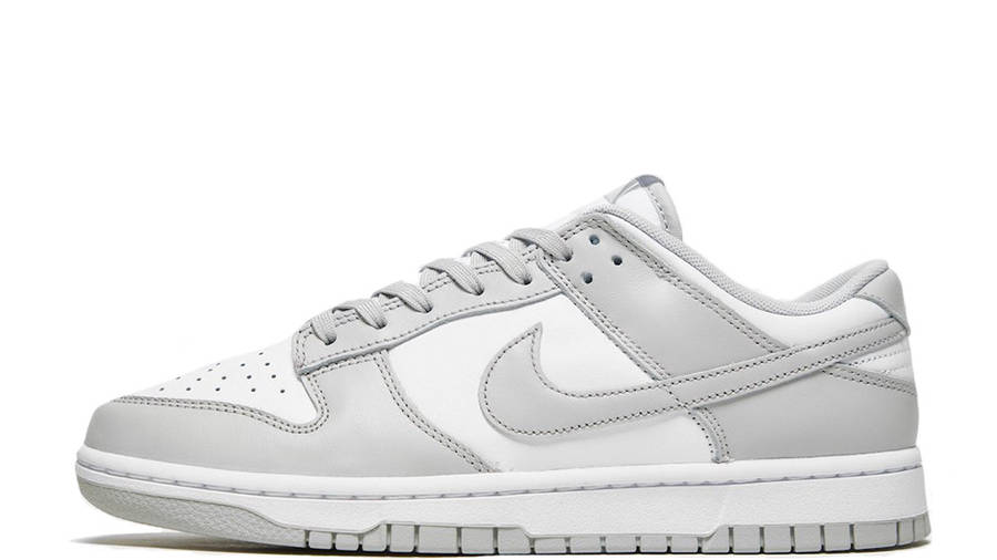 nike dunk low white grey fog