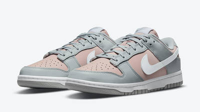 nike dunk low grey and pink