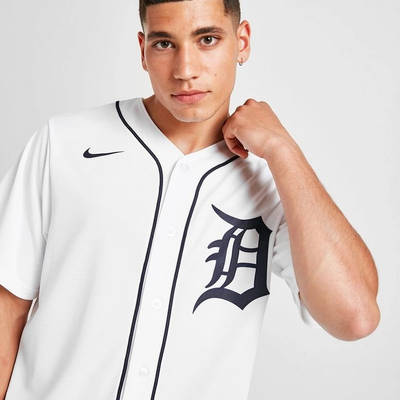 Nike MLB Detroit Tigers Home Jersey White Detail