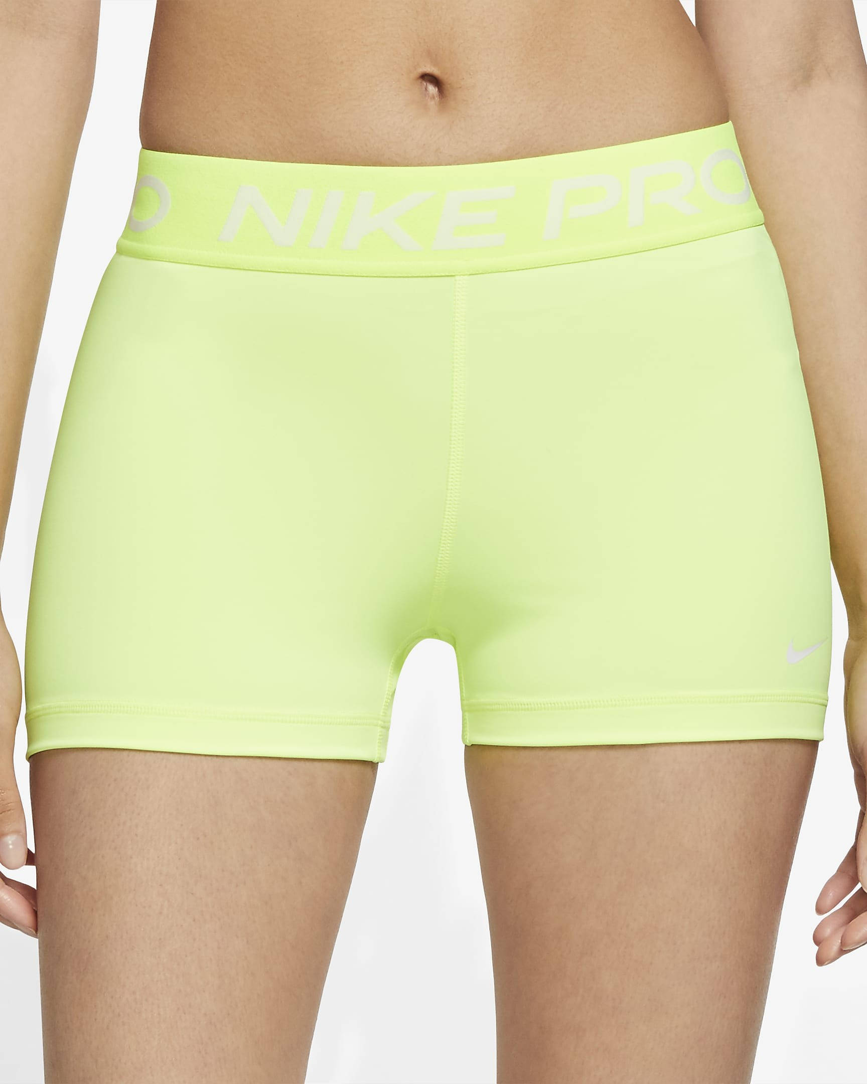 Nike Pro 8cm Shorts - Volt | The Sole Supplier