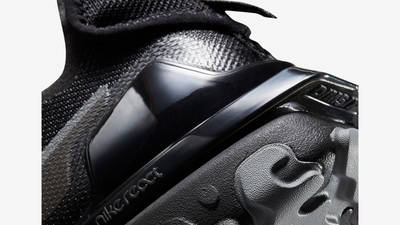 Nike React Vision Black Dark Smoke Grey Closeup