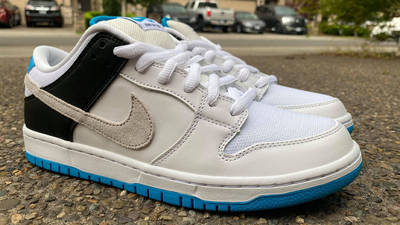 Nike SB Dunk Low Neutral Grey Laser Blue First Look Front
