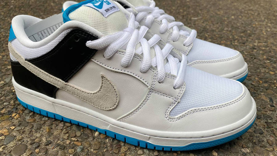 Nike SB Dunk Low Neutral Grey Laser Blue First Look