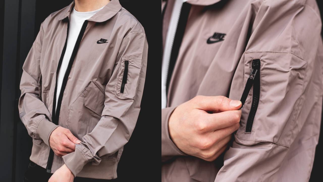 Add Some Mid-weight Style to Your Fits With This Nike Sportswear Premium Essentials Unlined Bomber Jacket