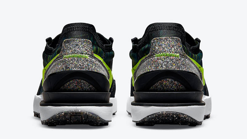 nike waffle one black volt