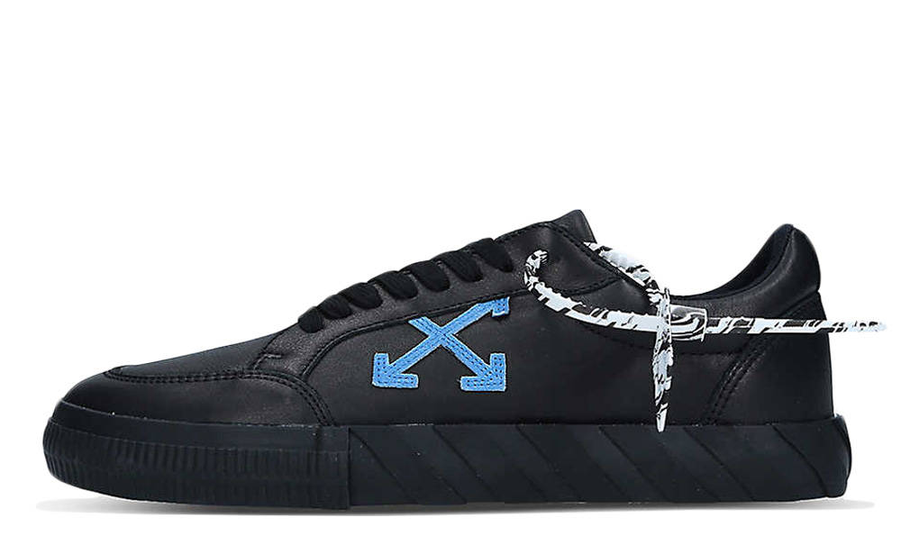 Off White c o Virgil Abloh Vulcanized Low Black Blue Where To Buy The Sole Supplier