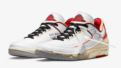Off-White x Air Jordan 2 Low White Red Front