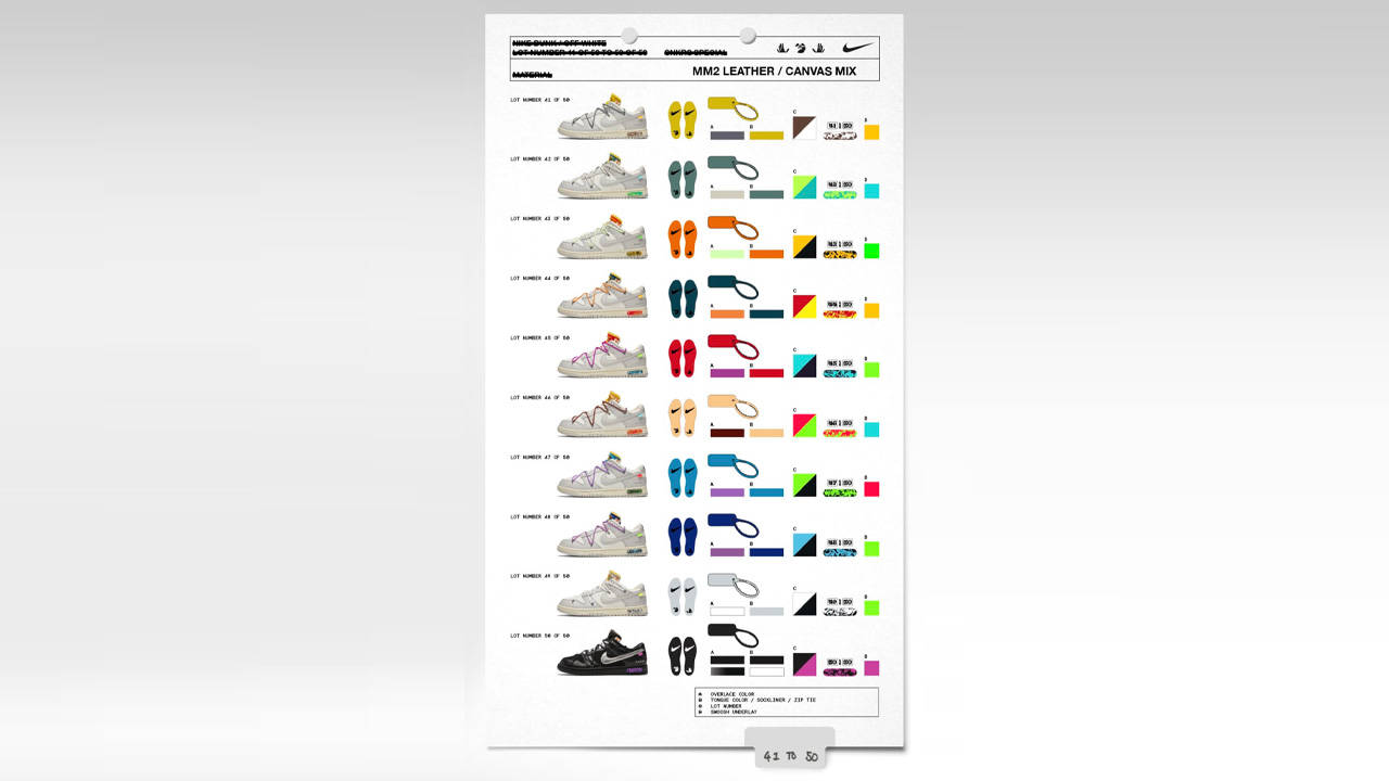 The Off-White x Nike Dunk Low "Dear Summer" Collection Gets Teased on SNKRS