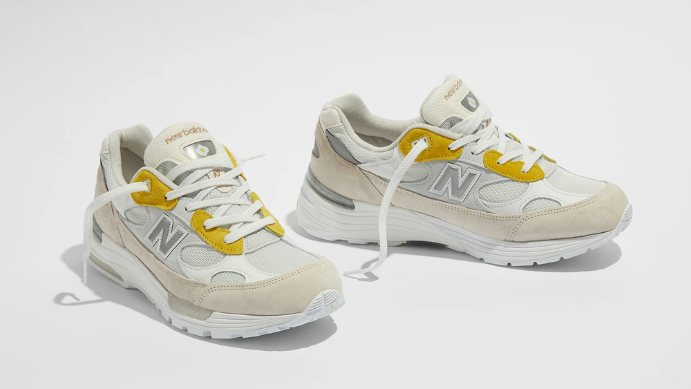 Image via End Paperboy x New Balance 992 Fried Egg