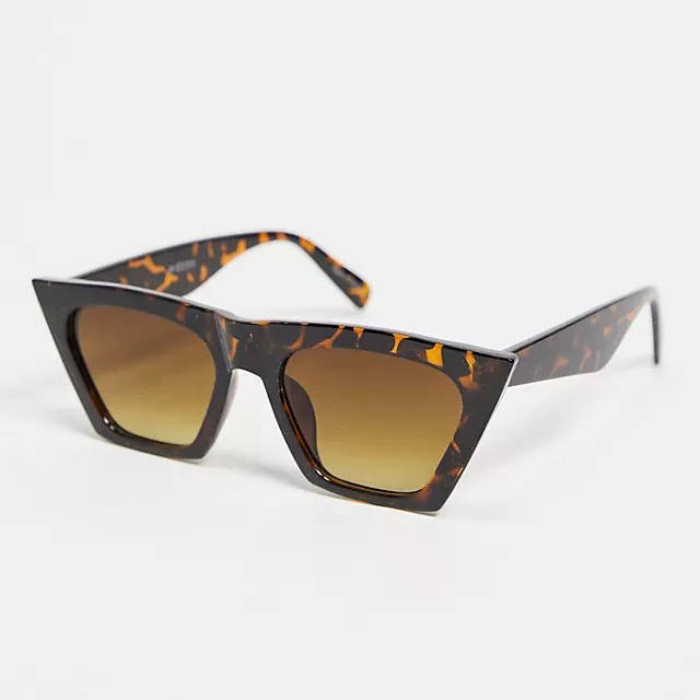 Pieces Pointy Cat Eye Sunglasses Tortoiseshell
