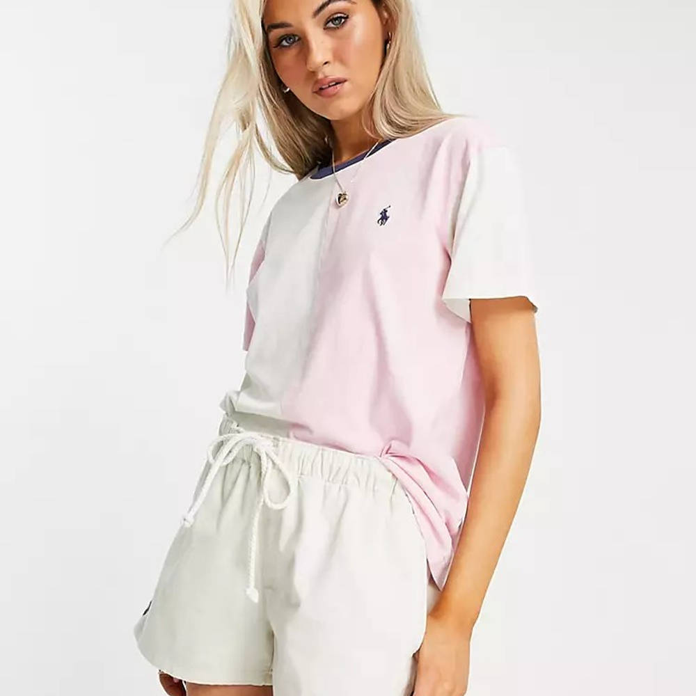 ralph lauren color block shirt womens